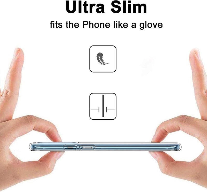 Nishtech غطاء خلفي شفاف هجين ناعم رفيع مضاد للغبار مع حماية الكاميرا لهاتف OnePlus 9/1+9 - Image 5