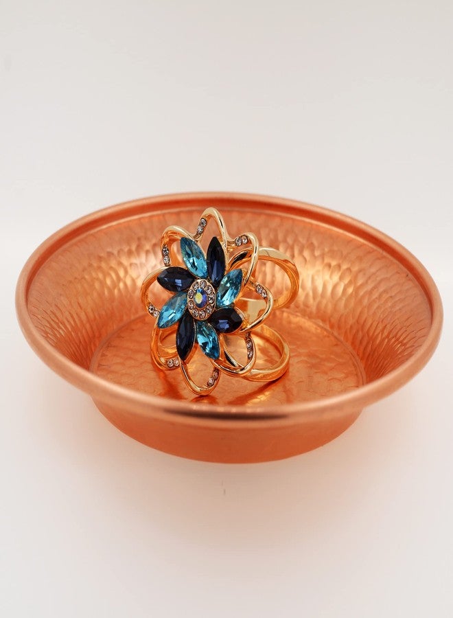 Amitofo 4.5”Copper Decorative Bowl Hand-Hammered by Tibet for Sauces Plate, Dips Tray Smudging Bowl, Offering Bowl, Incense Burner Holder, Ash Catcher,Jewelry Dish - Image 5