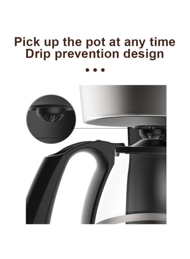 650 W High-Power 750 ML Drip Coffee Maker & American-Style Milk Tea Machine – Insulated Warm-Plate Coffee Pot for Smooth, Mellow Brew  - Image 4