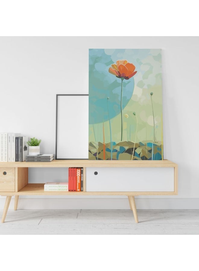 Home Gallery Large Vertical Poppy Printed Canvas wall art 120x80 - Image 2