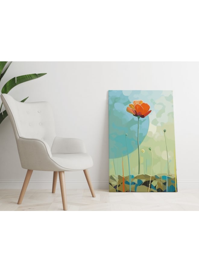 Home Gallery Large Vertical Poppy Printed Canvas wall art 120x80 - Image 4