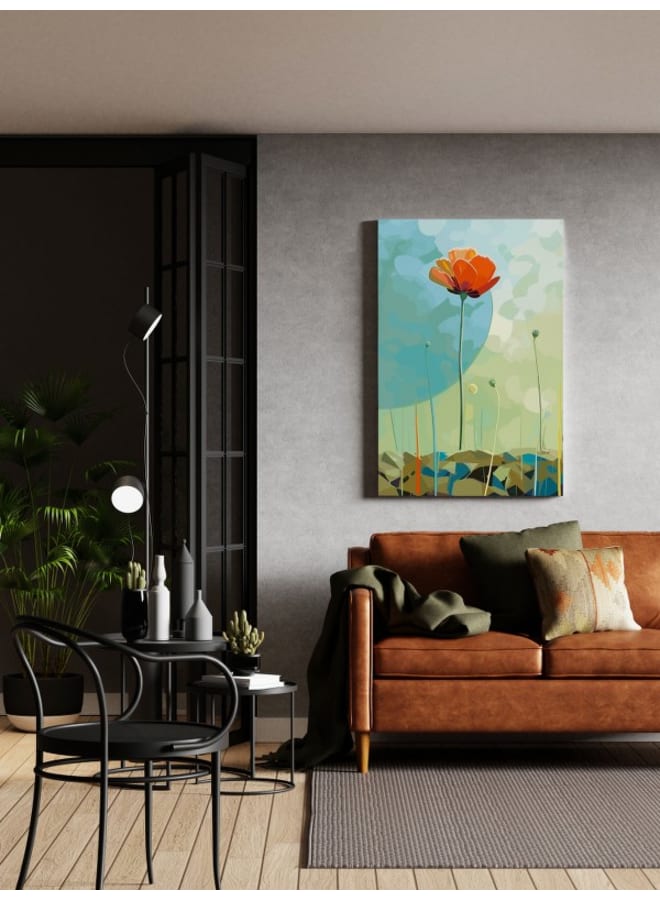 Home Gallery Large Vertical Poppy Printed Canvas wall art 120x80 - Image 3