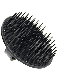 Jack Dean by Denman (Black) Scalp Massager and Detangling Hair Brush for Thick or Thin Hair, Curly or Straight Hair - use in the Shower or Bath - Head and Beard Scrubber - For Women and Men, D6