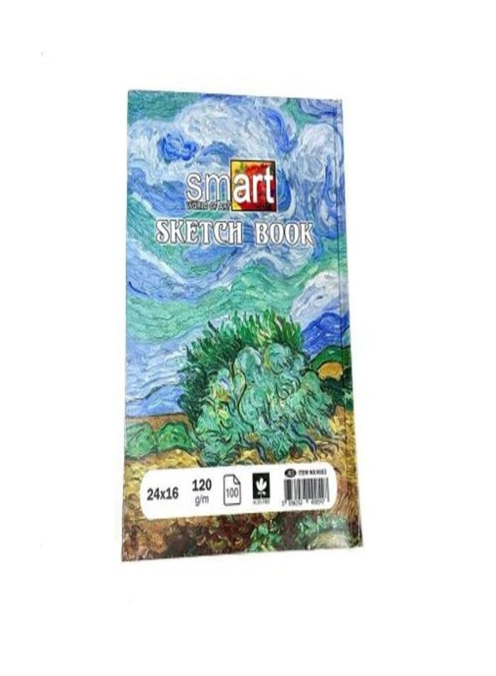 Van Gogh Sketchbook Van Gogh Shapes - 100Sheets - Size A5 ( 24 X 16 ) - 120 GM - 1pcs - White Paper