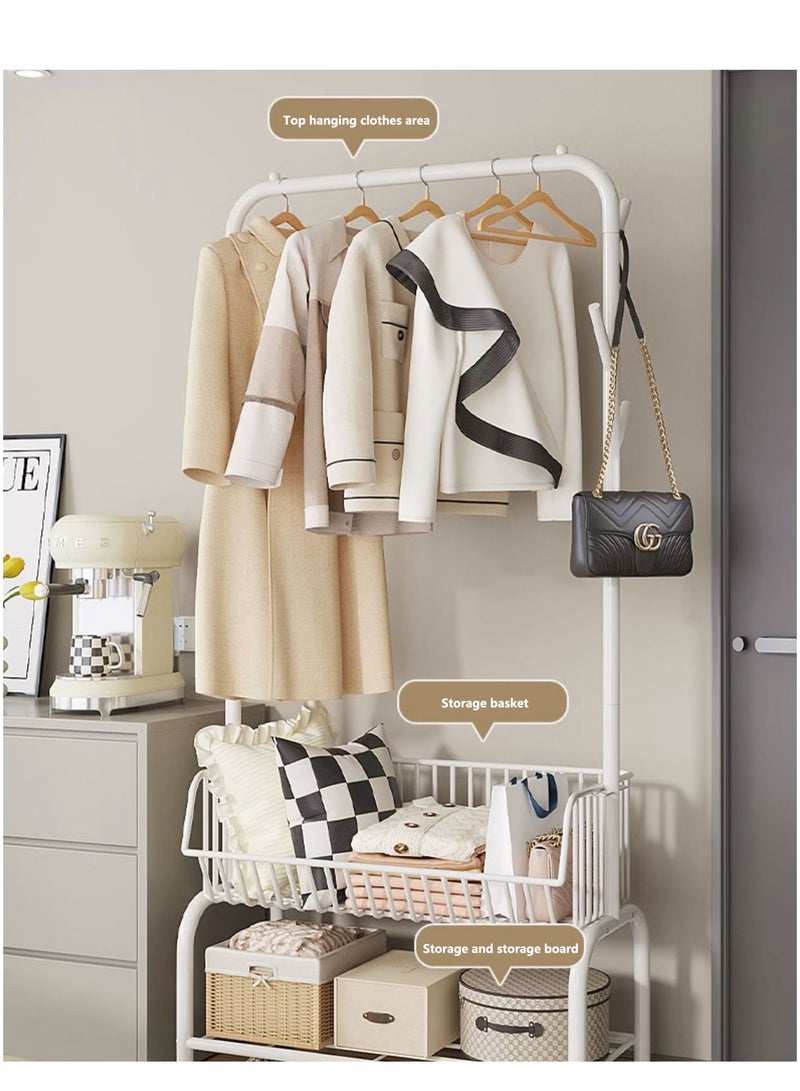 Arabest Clothing Rack with Storage Bag,Non-woven Shelves for Shoes,Multi-Functional Garment Rack for Bedroom,Hallway  - Image 3