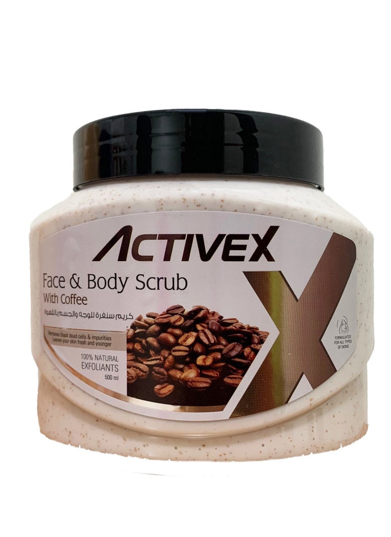 ACTIVEX - ActiveX Face & Body Scrub 500 Ml - Coffee - Image 1