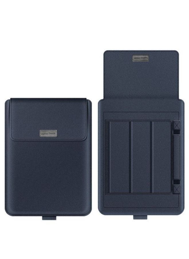 Generic - Suitable For Apple MacBook13 Laptop Bag 15.6 Lenovo Xiaoxin Four-piece Bracket Inner Bag-Color:Dark Blue (without Accessories)-Applicable Model:16/17 Inch Universal (with Medium Package) - Image 1