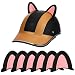 HOMSFOU 3 Pairs Cat Ears for Helmet Self Adhesive Kitten Cat Ears Style Attachments Cute Helmet Decors for Motorcycle Bicycle Scooter Helmets - Image 2