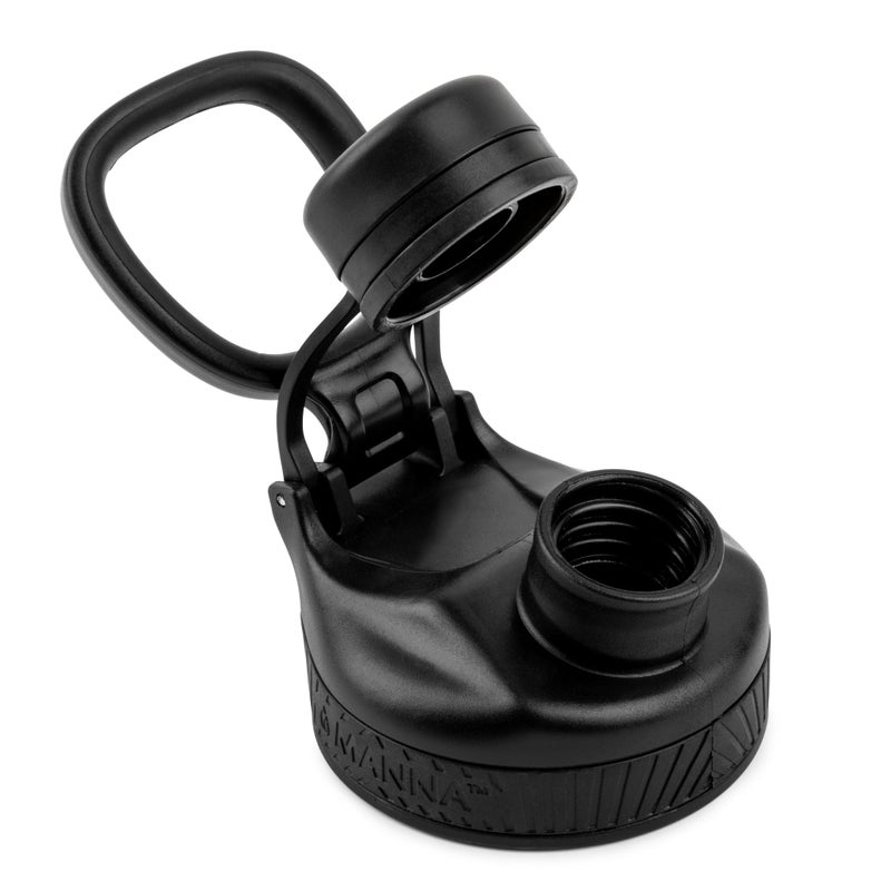 Manna Saratoga Lid - Locking Pour Spout Cap for Saratoga, Ranger Pro, and Convoy Bottles - Black - 1 Lid - Image 3