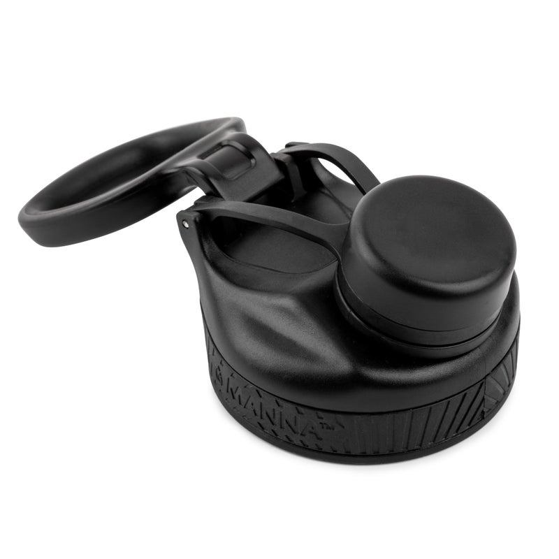 Manna Saratoga Lid - Locking Pour Spout Cap for Saratoga, Ranger Pro, and Convoy Bottles - Black - 1 Lid - Image 2