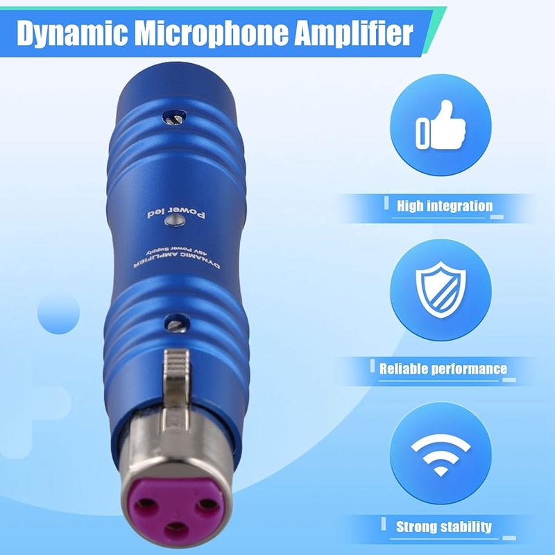 48V Mini Dynamic Microphone Preamp Single Channel Activator Omnidirectivity Booster - Image 4
