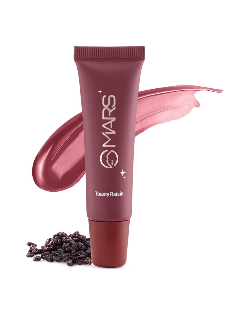 MARS COSMETICS Lippy Top Hydrating Lip Gel (10ml) (06-TOASTY RAISIN) | Nourished With Vitamin-E & Shea Butter | Long Lasting Hydration | Glossy Finish | Easy to Apply - Image 1