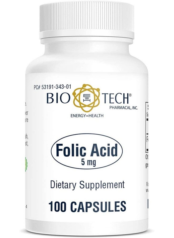 Bio-Tech Pharmacal Folic Acid (5mg, 100 Count) - Image 2