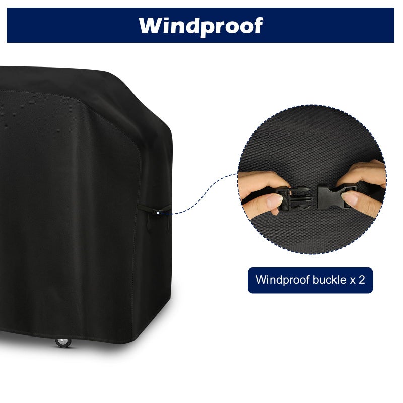 bruwaa burwaa Griddle Cover for Blackstone 28 Inch Griddle Cooking Station with Hood, Waterproof Grill Cover for Blackstone 1883, 1924 and More, 600D Oxford Cloth - Image 5