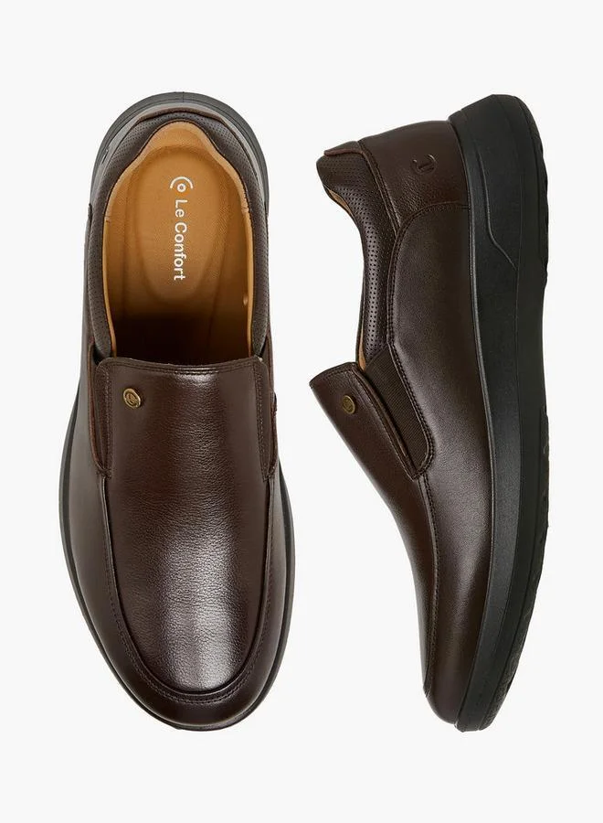 لو كونفورت حذاء لوفرز سهل الارتداء بلون سادة