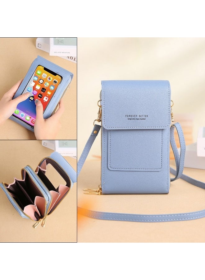 Women's Small PU Leather Crossbody Bag, Ladies Touch Screen Mobile Phone Bag Dhoulder Bag Sling Bag Side Bag Carry Bag, Key/Cash/Passport/Storage Wallet Card Holder Coin Purse for Girls/Students  - Image 5