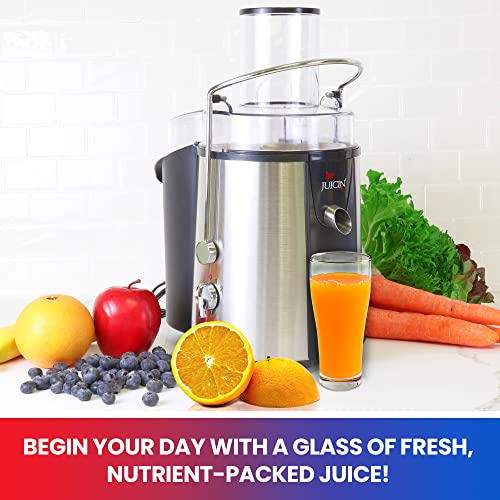 Total Chef Wide Mouth Juicer Machine – 2 Speed Slow Masticating Juicer for Vegetables & Fruits, High Yield Juice Extractor, Maquina Para Jugos Naturales, Easy to Clean Compact Juicing Machine - Image 3