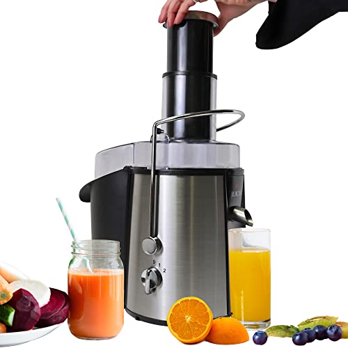 Total Chef Wide Mouth Juicer Machine – 2 Speed Slow Masticating Juicer for Vegetables & Fruits, High Yield Juice Extractor, Maquina Para Jugos Naturales, Easy to Clean Compact Juicing Machine - Image 1