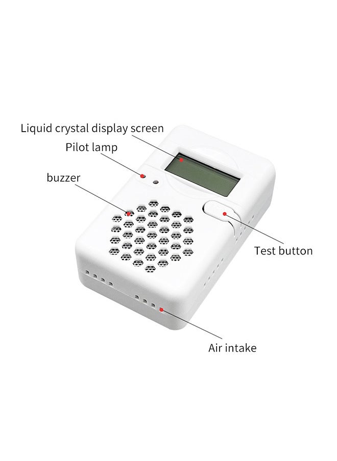 Generic - Mini Carbon Monoxide Detector Alarm with Digital LCD Display and Sound Alarm CO Detector Alarm Test-Reset Button Low Battery Indicator for Home Office Travel Indoor Outdoor - Image 1