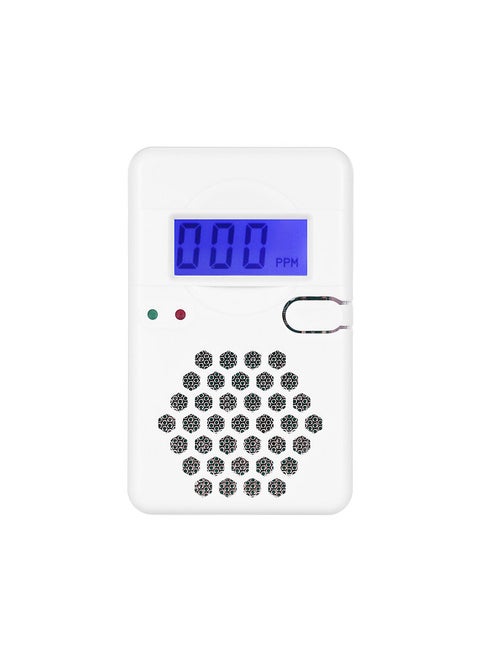 Mini Carbon Monoxide Detector Alarm with Digital LCD Display and Sound Alarm CO Detector Alarm Test-Reset Button Low Battery Indicator for Home Office Travel Indoor Outdoor