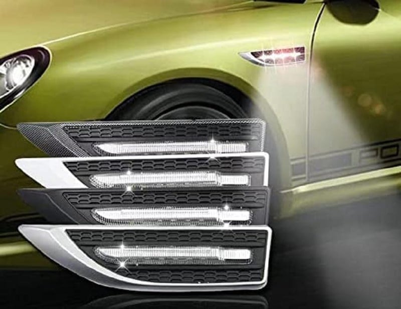 Aksmit Car Side Fender Light with 3 Colour Led Indicator Light (Black) For Alto 800 - Image 4