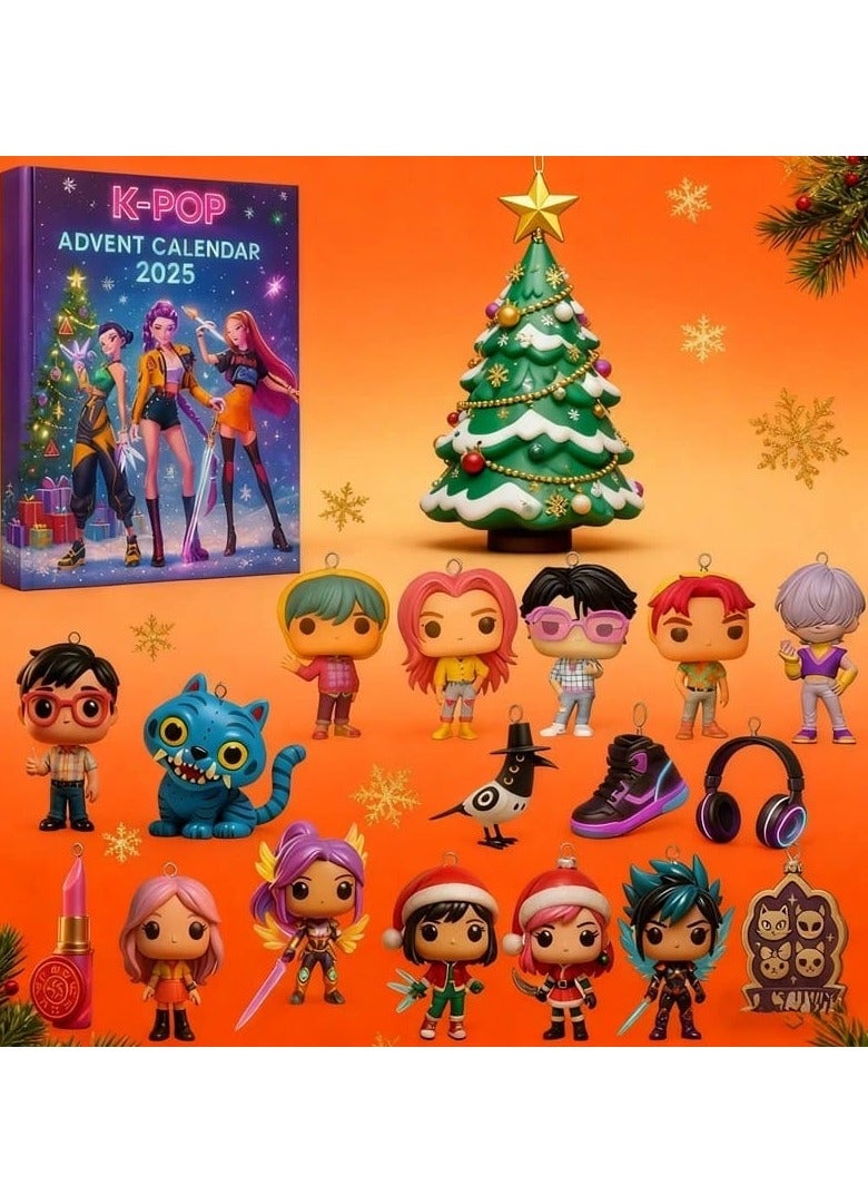 كيبوب سلسلة مفاتيح على شكل شخصيات كيبوب صائدي الشياطين، ديكور منزلي، زينة للمكتب لمحبي الصيادين، مجموعة من 24 قطعة - Image 3