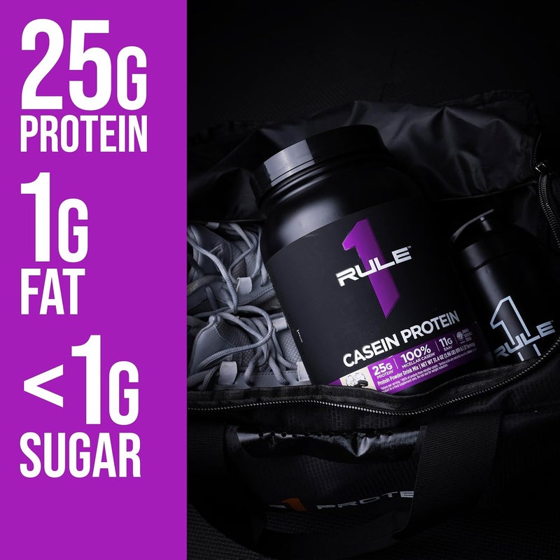 Rule 1 Proteins Rule 1 Casein Protein  25g Protein and 11g EAAs Per Serving from SlowRelease Micellar Casein for Overnight Recovery and Sustained Delivery Between Meals 2 Pounds Chocolate Peanut Butter - Image 5