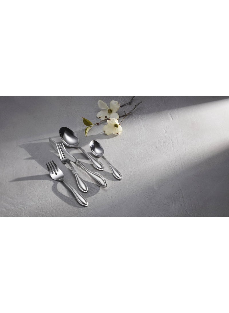 Oneida American Harmony 20 Piece Everyday Flatware, Service for 4, 18/0 Stainless Steel, Silverware Set, Dishwasher Safe, Silver - Image 5