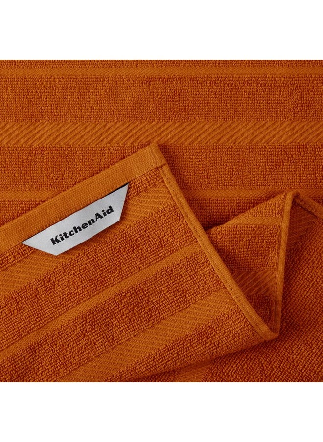 KitchenAid KitchenAid Albany Kitchen Towel 4-Pack Set, Honey Orange/White, 16"x26"  - Image 3