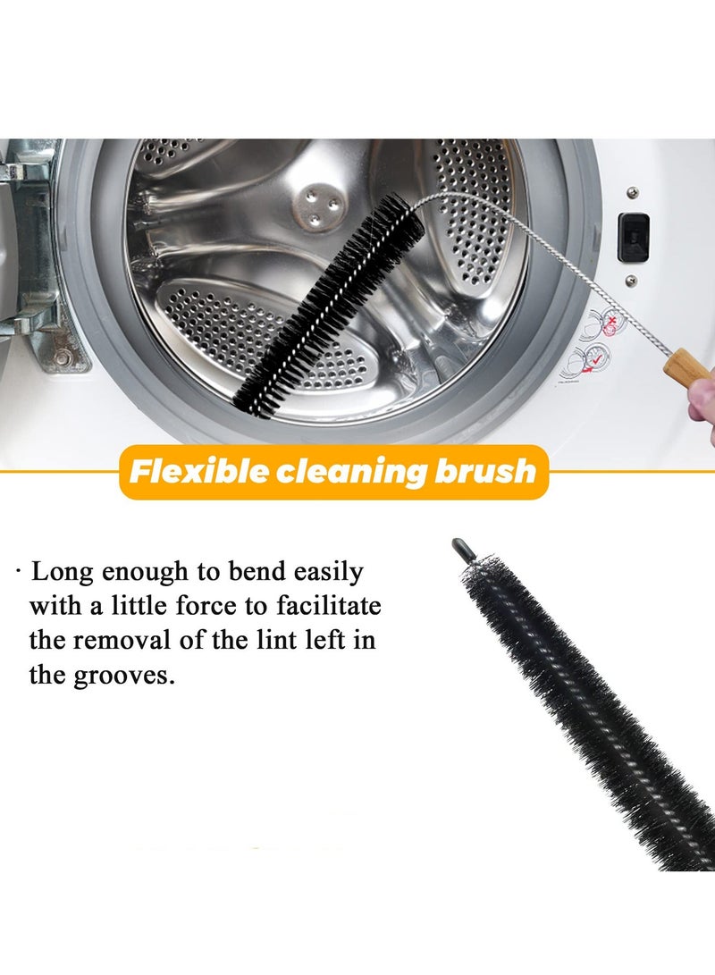 WE03X23881 Dryer Lint Filter with Cleaner Brush Stainless Steel Screen Compatible with GE Hotpoint Dryer AP6031713 PS11763056 EAP11763056 gtd33eask0ww gtx22eask0ww gtd65gbsj3ws gtd42easj2ww - Image 4