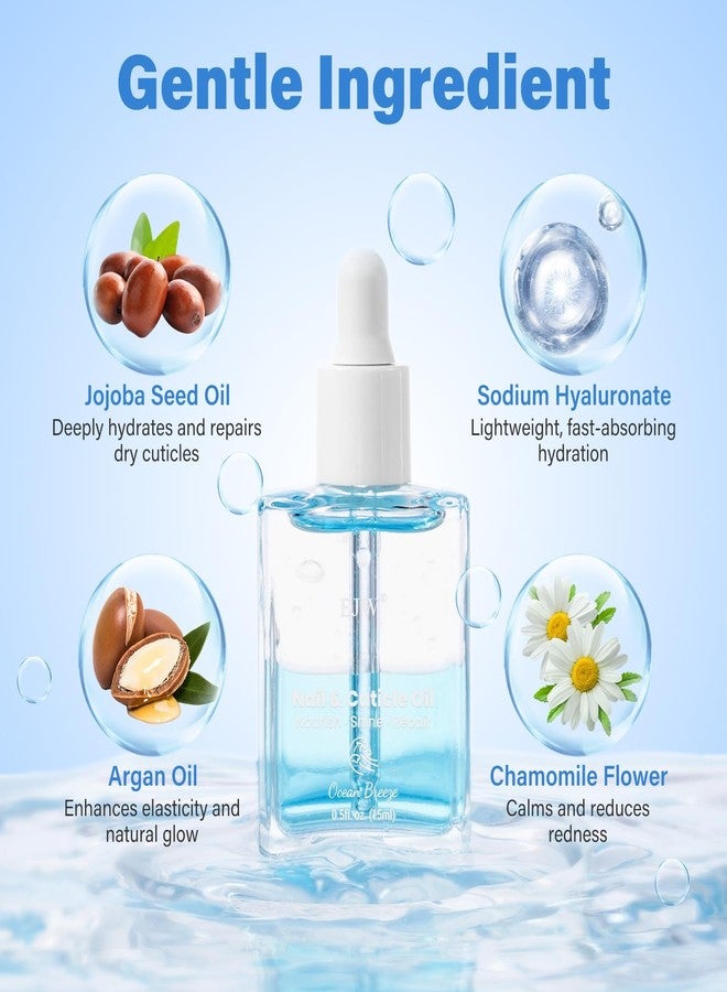 EJW Cherry Blossom Cuticle Oil for Nails, Hydrating, Moisturizing, Scented Nail Oil Cuticle Care, Infused with Jojoba & Coconut Oil, Moisturizes & Conditions, 0.5 fl. oz - Image 3