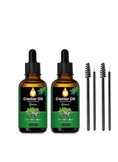 Sokgo 100% Pure Organic Castor Oil - Cold Pressed Castor Oil for Hair Growth, Eyelashes, Eyebrows - Moisturizing & Nourishing Castor Oil  - Image 1