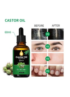 Sokgo 100% Pure Organic Castor Oil - Cold Pressed Castor Oil for Hair Growth, Eyelashes, Eyebrows - Moisturizing & Nourishing Castor Oil  - Image 4