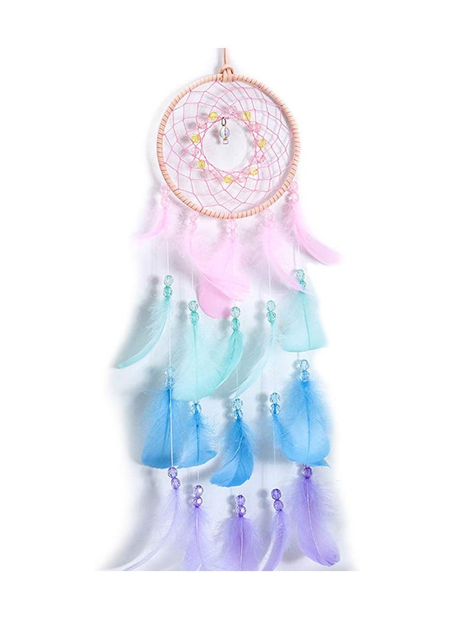 إسكدنيا صائدة الأحلام لتزيين الحائط حيث أنها مُزودة بمصابيح من نوع LED متعدد الألوان 16.5x60سم - Image 1