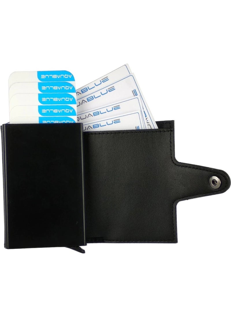 EMEK Automatic Mechanism Money Compartment Wallet Card Holder RFID Protected  - Image 2