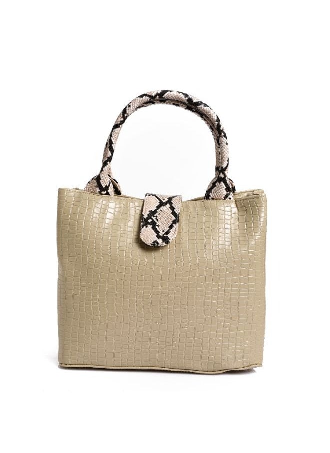 RITZY - Tarso Handbag - Beige - Image 1