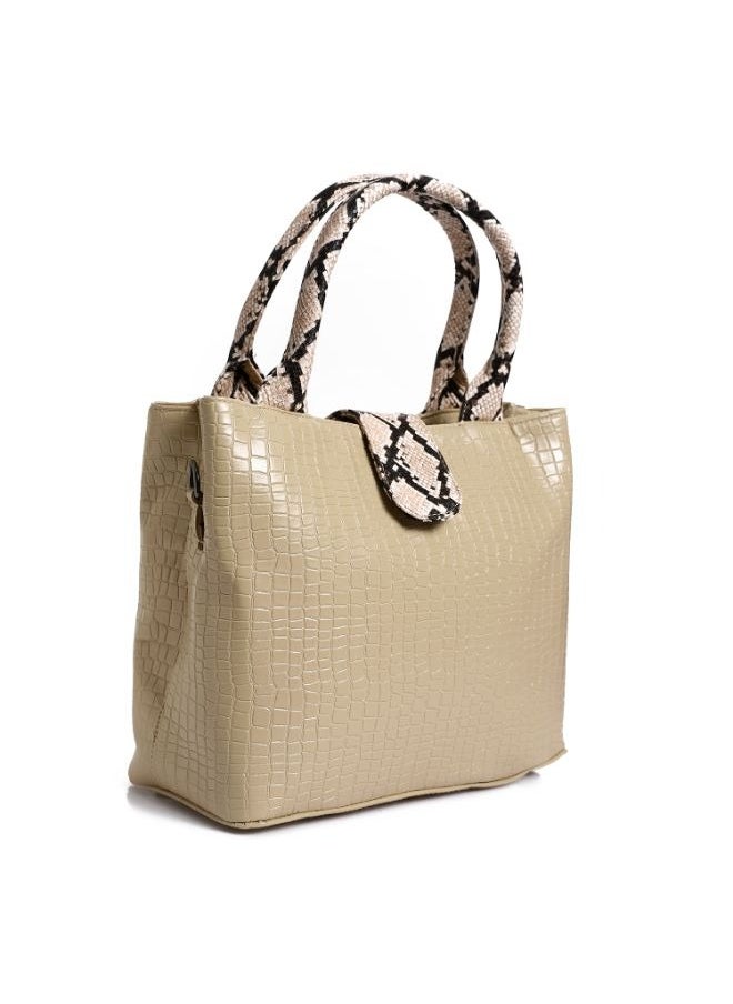 RITZY - Tarso Handbag - Beige - Image 1