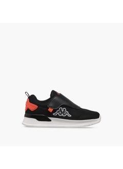 Kappa Boys' Logo Detail Sports Shoes with Hook and Loop Closure  - Image 3
