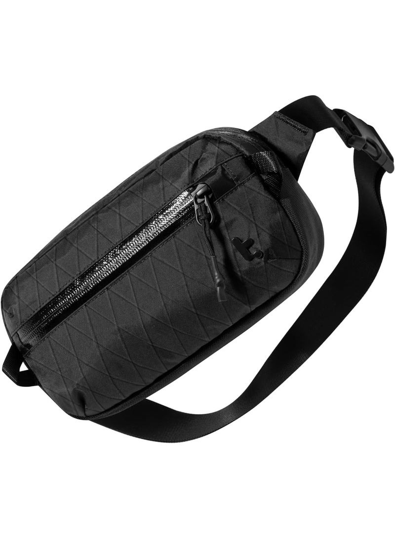 Tomtoc Aviator-T35 X-Pac 1.5L Eco-Friendly RFID Chest Bag – Water-Repellent Lightweight Sling Crossbody Shoulder Bag for Men & Women, Compact Travel & Daily Use - Image 2