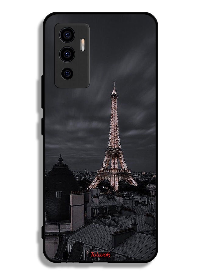 Tolwak Vivo V23e Protective Case Cover Eiffel Tower In Night - Image 2