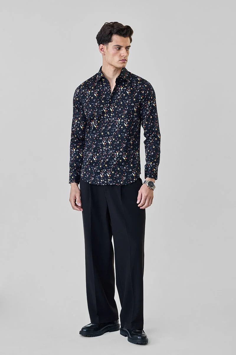 SNITCH قميص قطني فاخر بقصة ضيقة