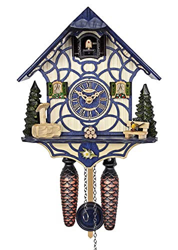 HerrZeit by Adolf Herr Quartz Cuckoo Clock - Magic Blue AH 34 QM - Image 1