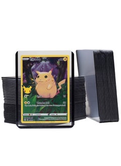 Monster Protectors Monster Top Loaders For Collectible Trading Cards - 50 Count 3"X4" Clear Hard Plastic Protector (Black Border) - Easily Sort Your Tcg Cards By Color- Compatible W Mtg, Magic Gathering, Yugioh, Sports  - Image 3