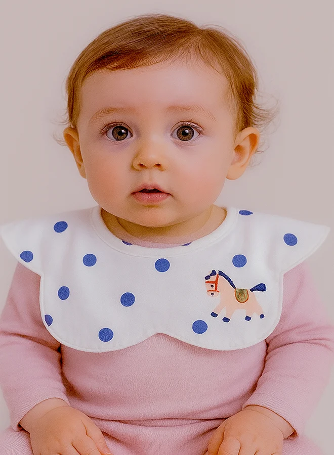 LITTLE SURPRISE BOX Little Surprise Box, 3PCS Set , Ted Duck print premium adjustable button closure & wide shoulder size bibs