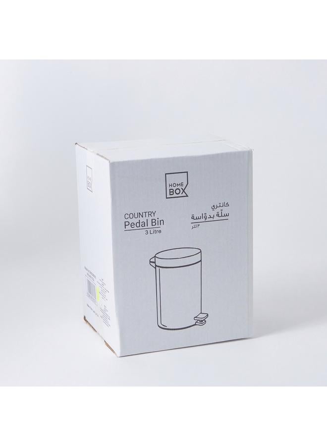 هوم بوكس سلة مهملات معدنية بدواسة - 3 لتر - Image 5