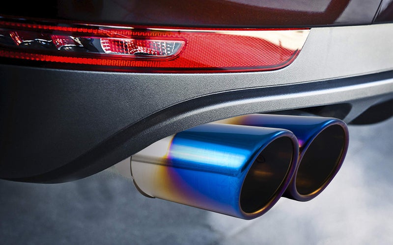 Automaze Universal Fits Car Straight Burnt Round Shaped Exhaust Dual Twin Tail Muffler Tip Pipe 60mm (Model-B2008) - Image 2
