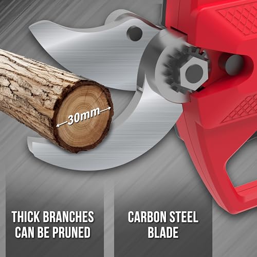 iBELL BP 32-30 L1 Cordless Pruning Shears | 20V Tree Cutter & Garden Branch Cutter | Cuts up to 30mm | Stainless Steel Blade for Gardening Use | 2.0Ah Battery & Charger Included - Image 4