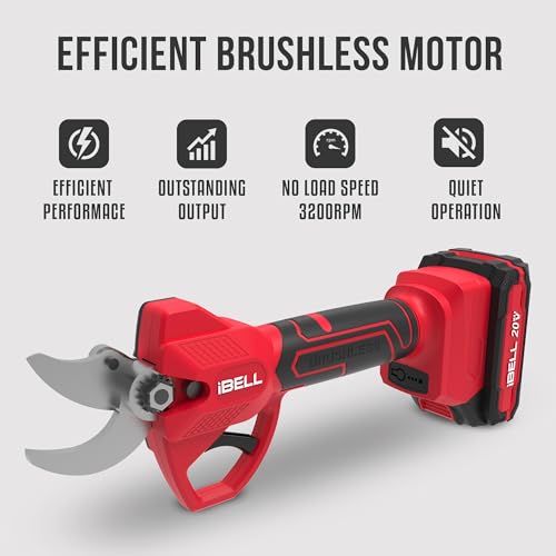 iBELL BP 32-30 L1 Cordless Pruning Shears | 20V Tree Cutter & Garden Branch Cutter | Cuts up to 30mm | Stainless Steel Blade for Gardening Use | 2.0Ah Battery & Charger Included - Image 3