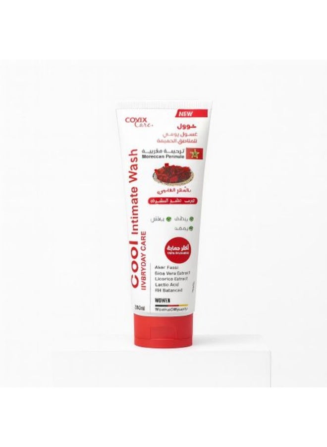 COOL Intimate Wash with Aker Fassi for Lightening and Brightening Sensitive Areas | Bikini Firming | Natural and Safe | Moisturizing and pH Balanced | Daily Care 150ml - Image 1