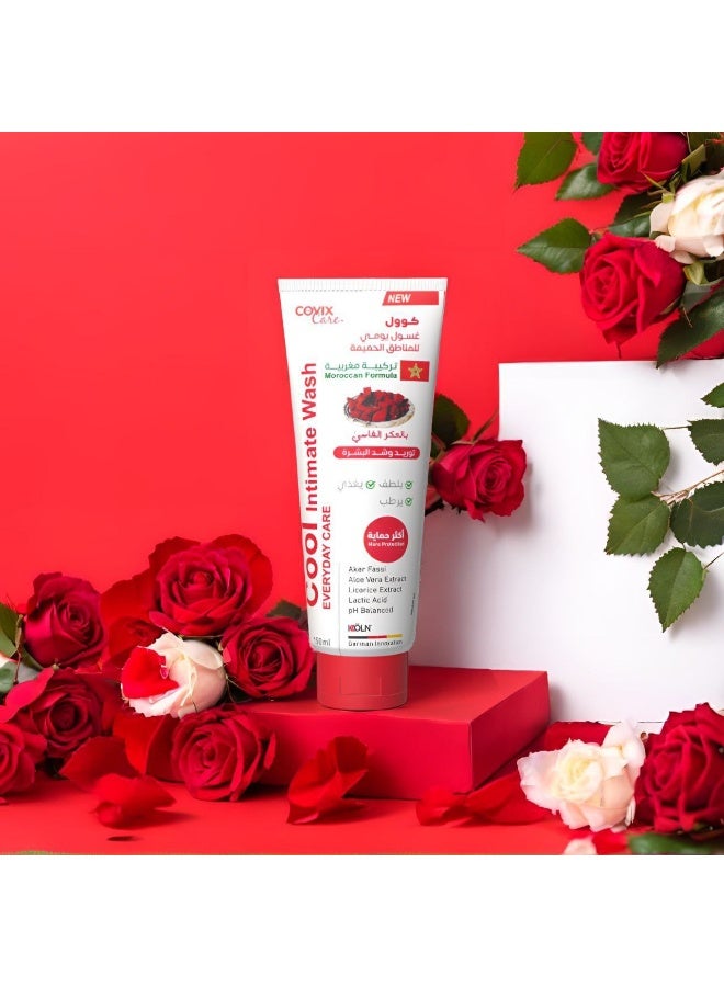 COOL Intimate Wash with Aker Fassi for Lightening and Brightening Sensitive Areas | Bikini Firming | Natural and Safe | Moisturizing and pH Balanced | Daily Care 150ml - Image 2